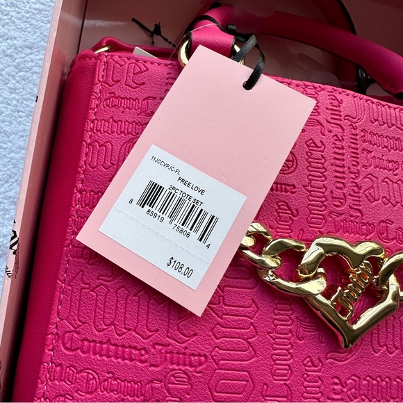 NWT Juicy Couture Free Love TWO PIECE Handbag Set - Picture 11 of 12
